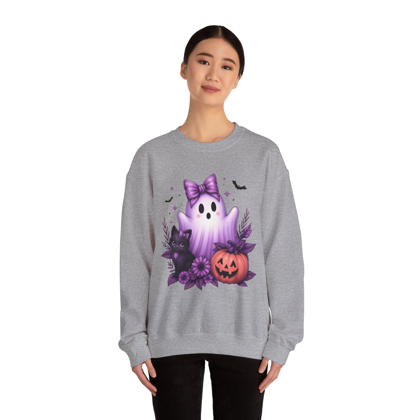 Cute Halloween Ghost Crewneck Sweatshirt