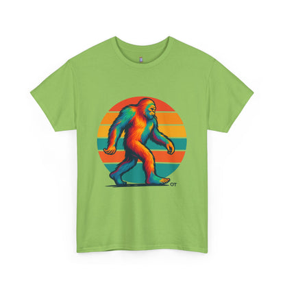 Colorful Bigfoot Unisex T-Shirt, Fun Graphic Tee for Nature Lovers, Perfect for Holidays, Festivals, Camping, Gifts