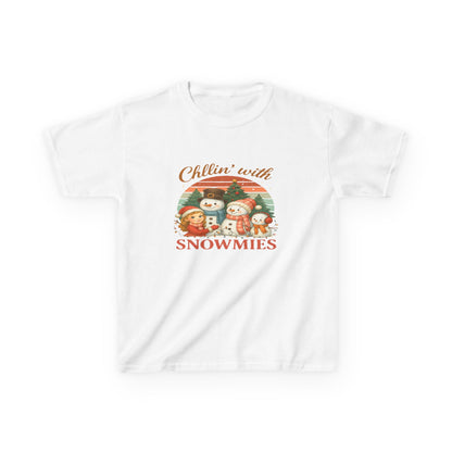 Chillin' with Snowmies Kids Christmas Tee