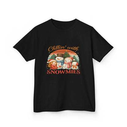 Chillin' with Snowmies Kids Christmas Tee