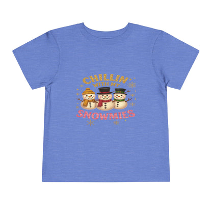 Chillin' with Snowmies Toddler Christmas Tee