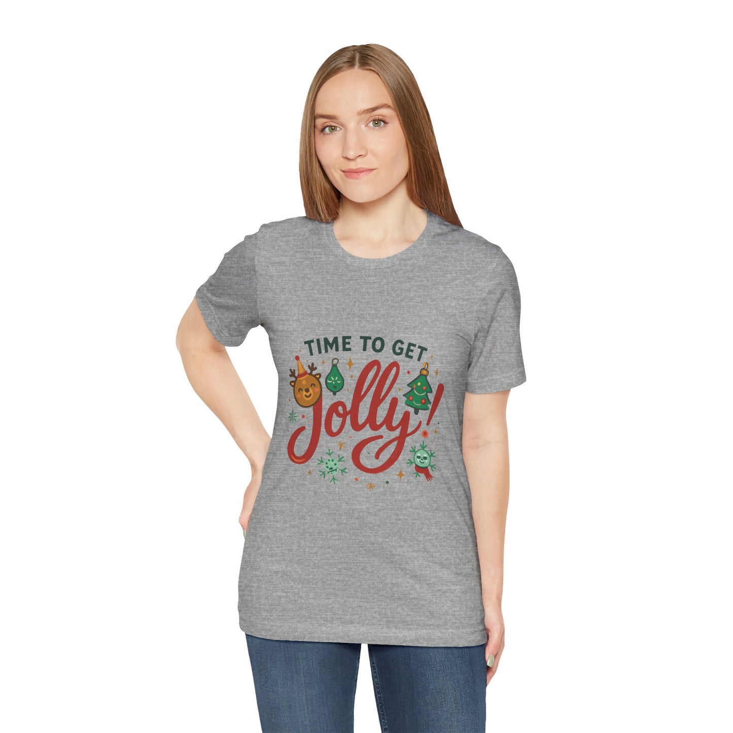 Time to Get Jolly! Christmas Tee — Festive Holiday Graphic T-Shirt