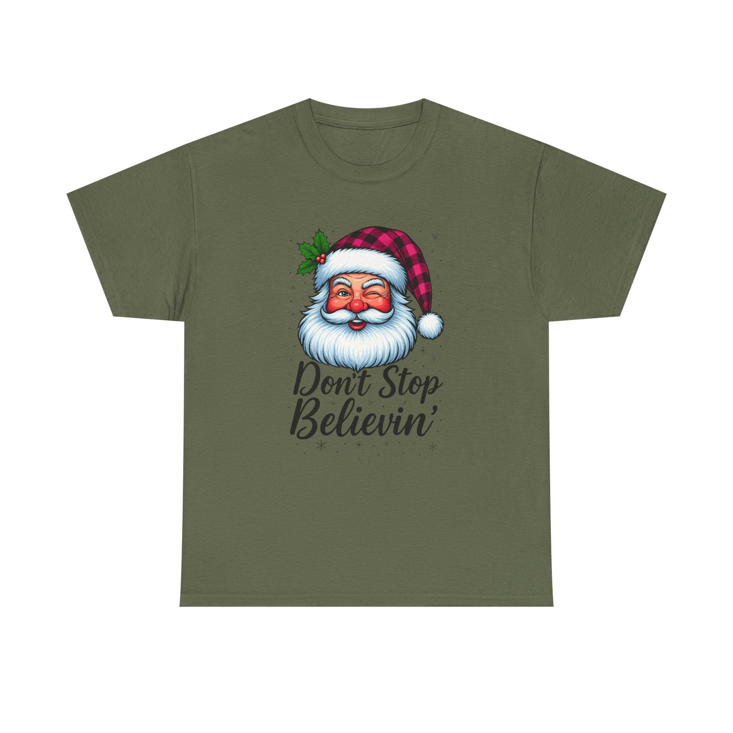 Santa Believin' Pink Holiday Tee