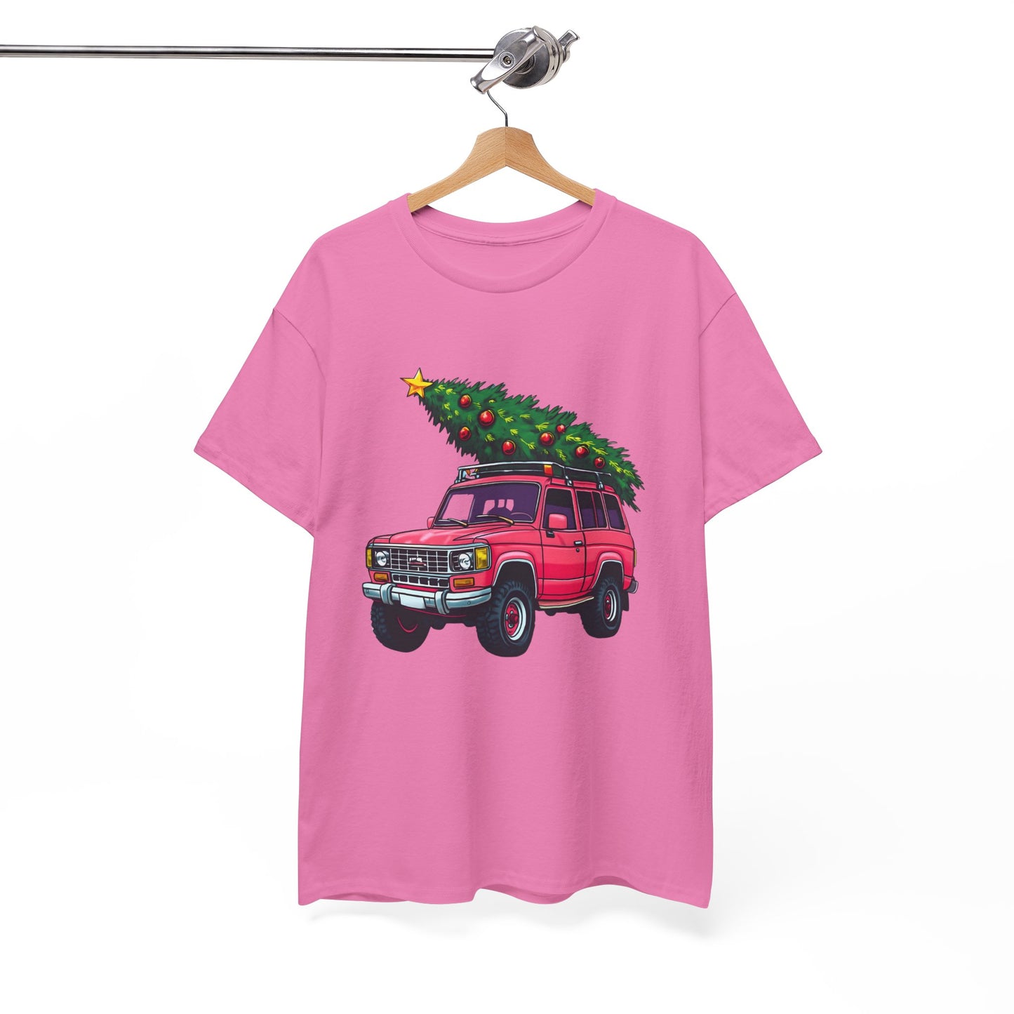 Pink SUV Christmas Tree Tee