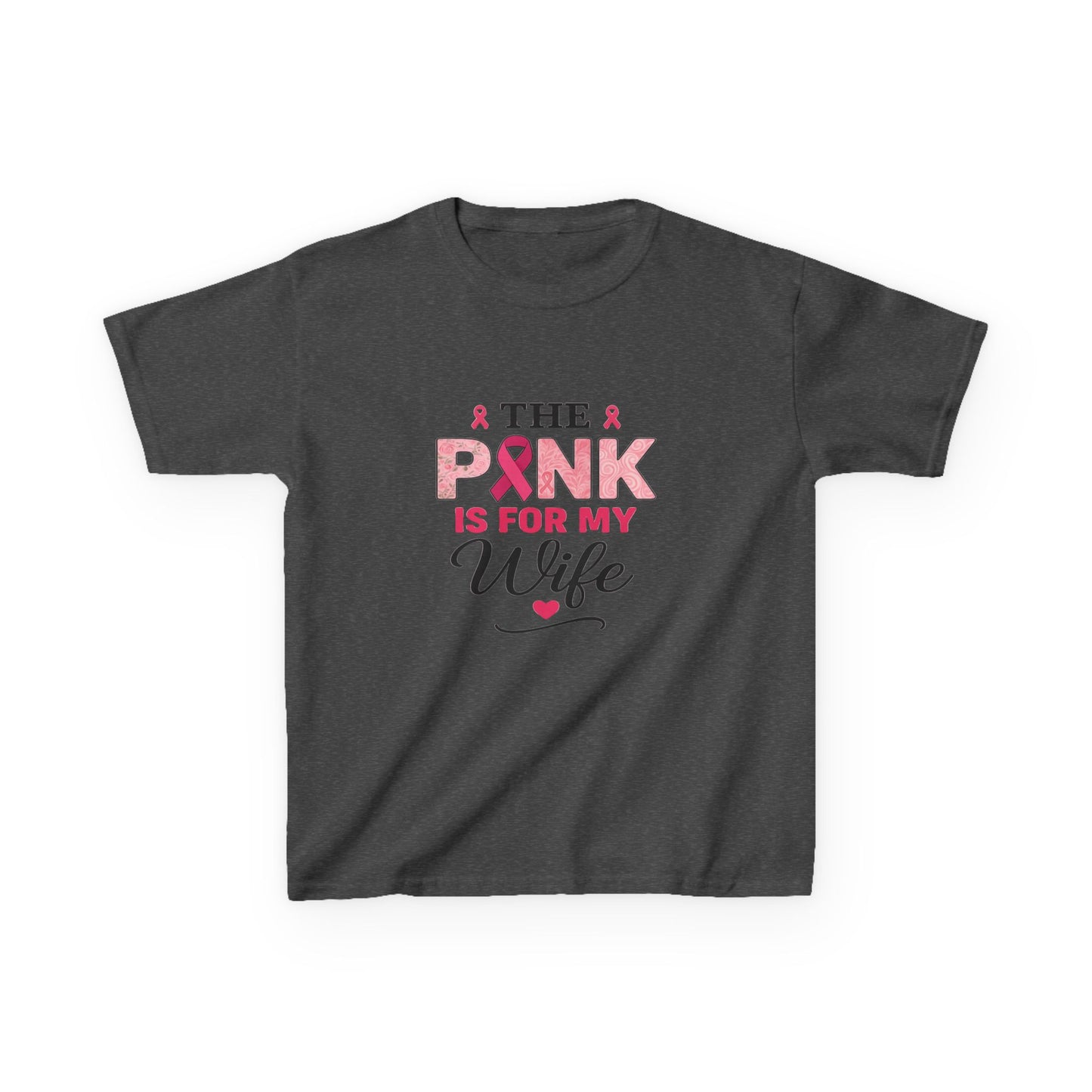 Pink Ribbon Wife Support Tee - Breast Cancer Awareness