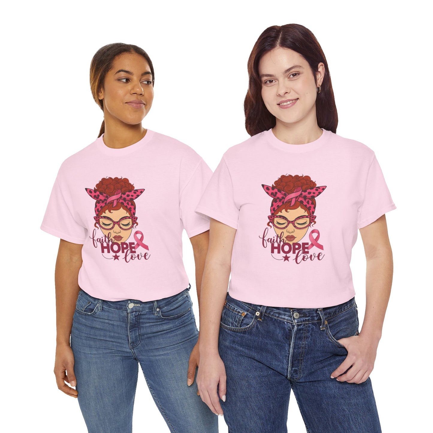 Empowering Cancer Awareness Tee, Hope Love Pink Ribbon Shirt, Inspirational Unisex Tee, Gifts for Breast Cancer Awareness, Supportive [...]
