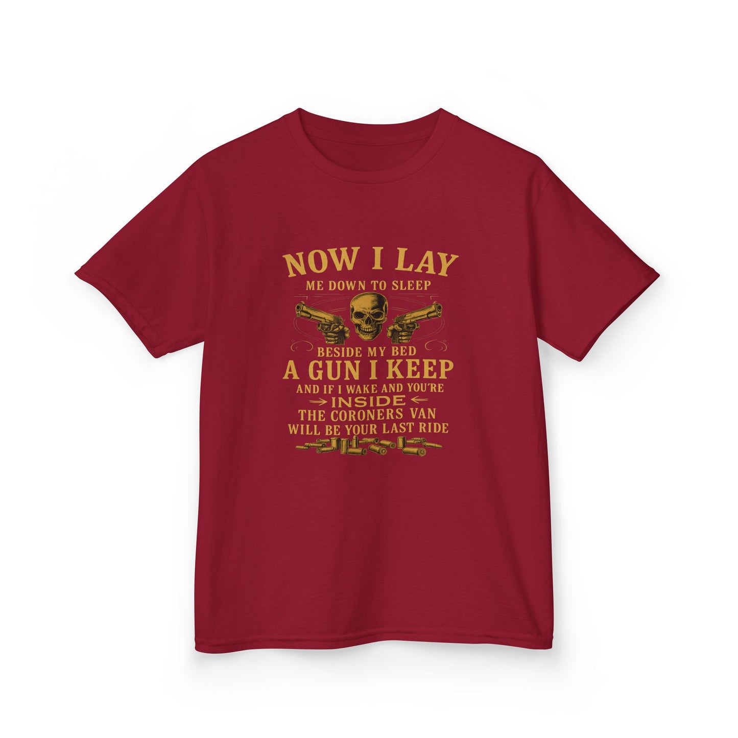 Now I Lay Me Down: Skull & Guns Kids Tee