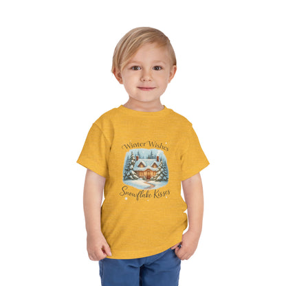 Winter Wishes Cottage Christmas Tee - Toddler Holiday