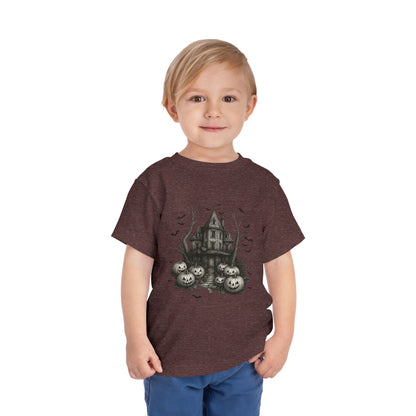 Spooky Halloween House Toddler Christmas Tee