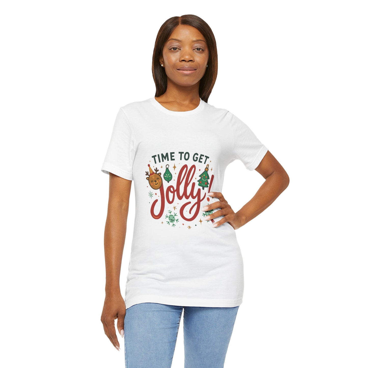 Time to Get Jolly! Christmas Tee — Festive Holiday Graphic T-Shirt