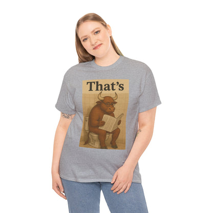 Bull on Toilet Unisex Tee