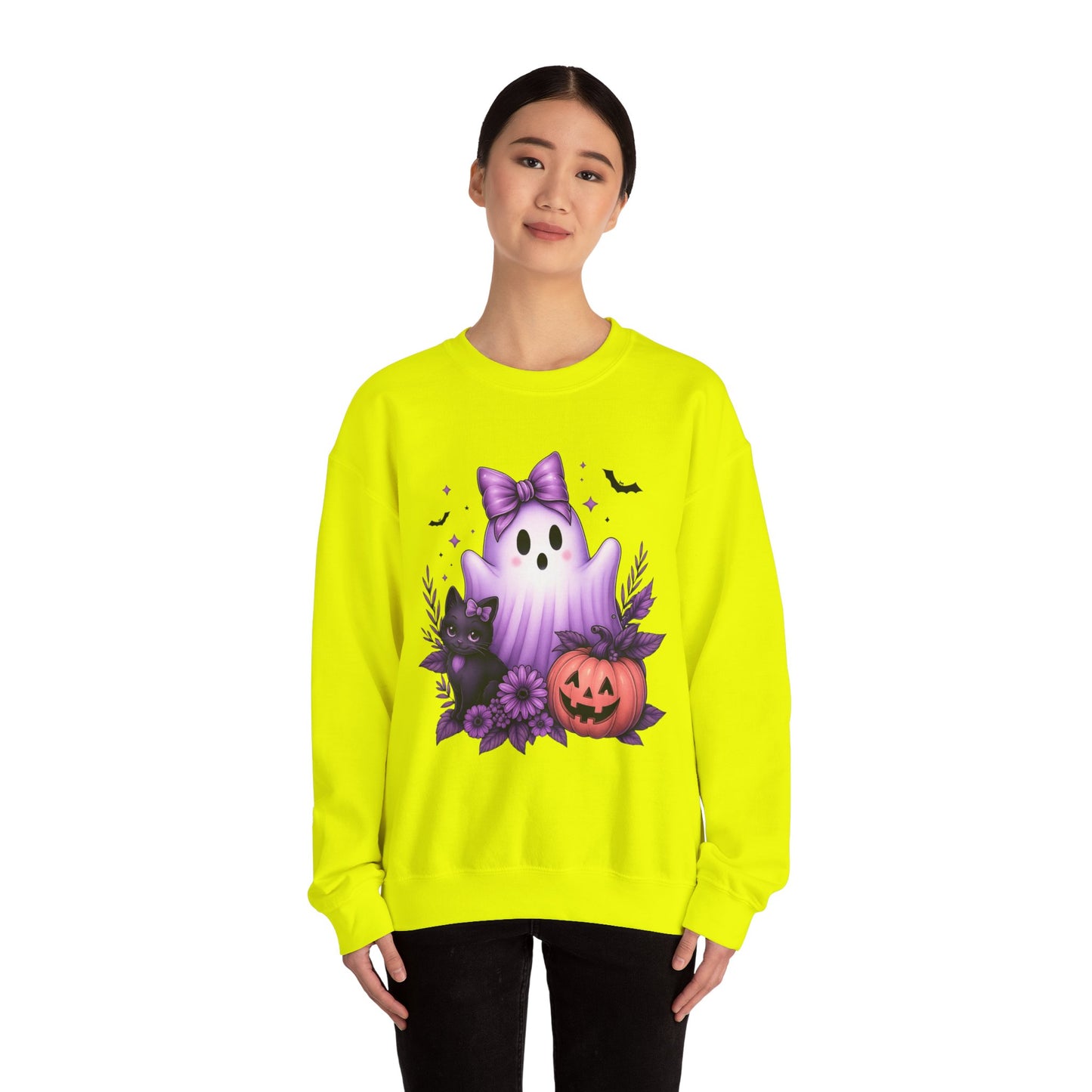Cute Halloween Ghost Crewneck Sweatshirt