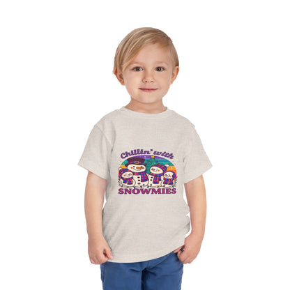 Chillin' with Snowmies Toddler Christmas Tee