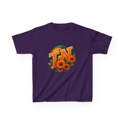 TN Sunset Dino Christmas Kids Tee