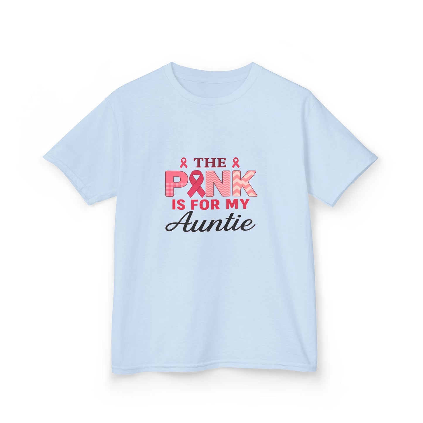 Pink Ribbon Auntie Dinosaur Christmas Tee