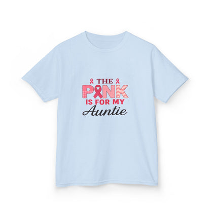 Pink Ribbon Auntie Dinosaur Christmas Tee