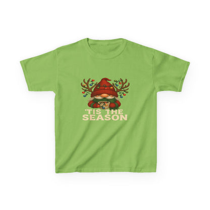 Gnome Dino 'Tis The Season Kids Christmas Tee