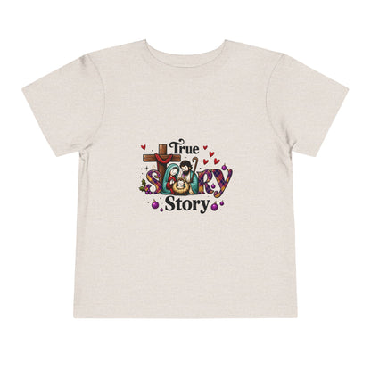 True Story Nativity Toddler Christmas Tee
