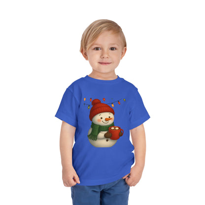 Snowman & Hot Chocolate Toddler Christmas Tee