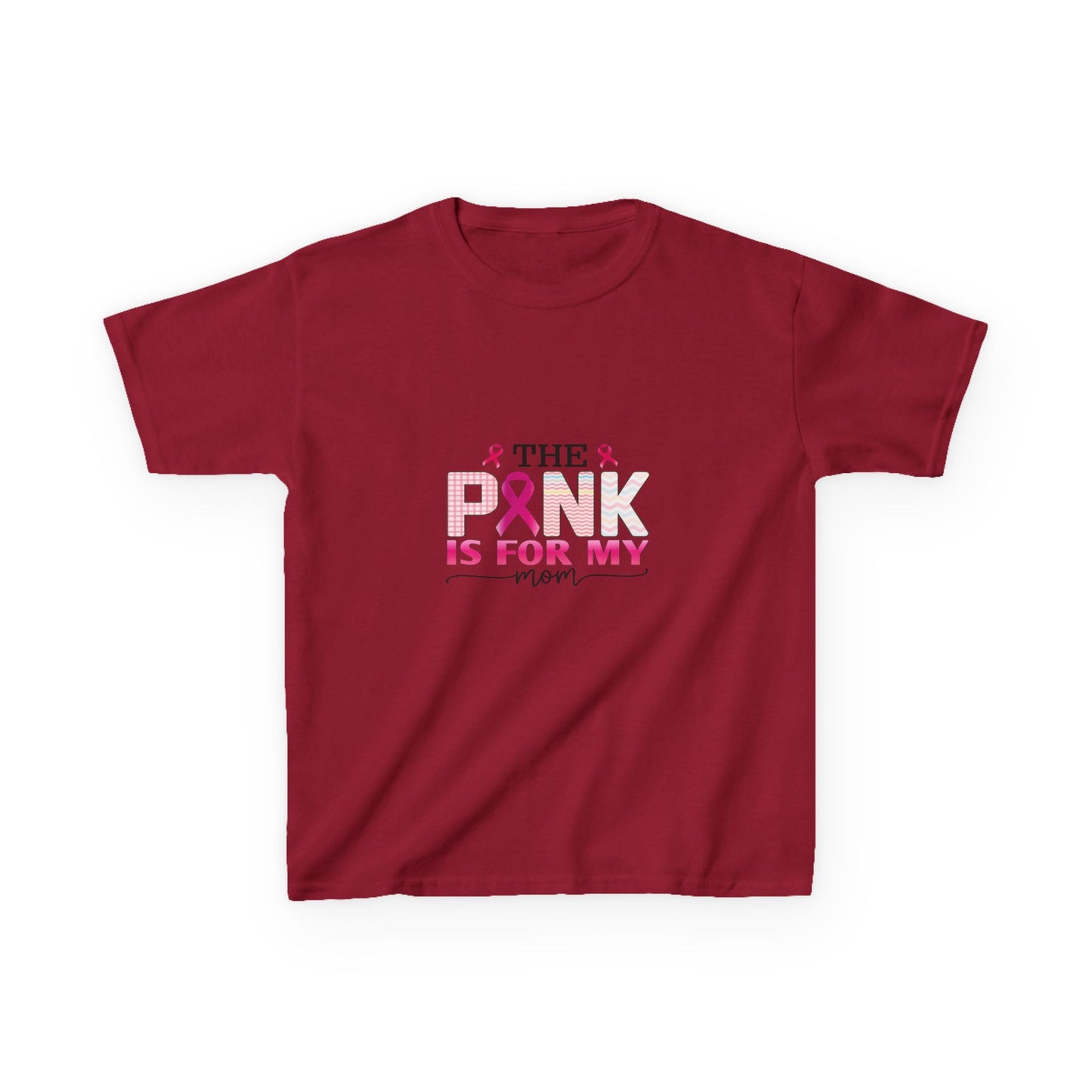 Pink Ribbon Mom Dinosaur Tee - Breast Cancer Awareness