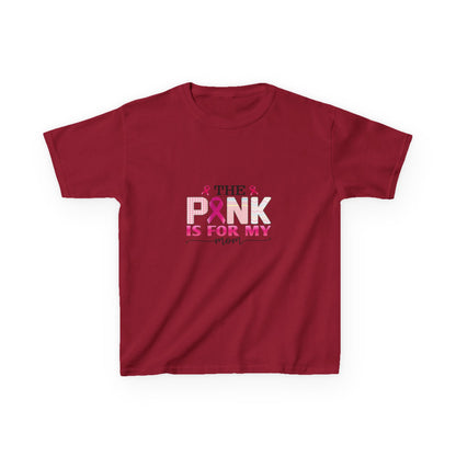 Pink Ribbon Mom Dinosaur Tee - Breast Cancer Awareness