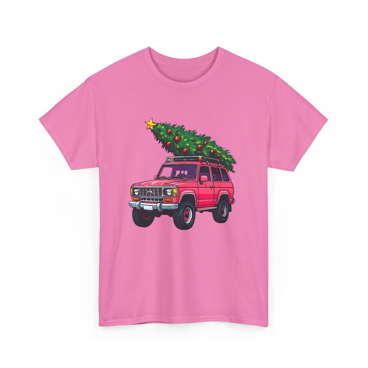 Pink SUV Christmas Tree Tee