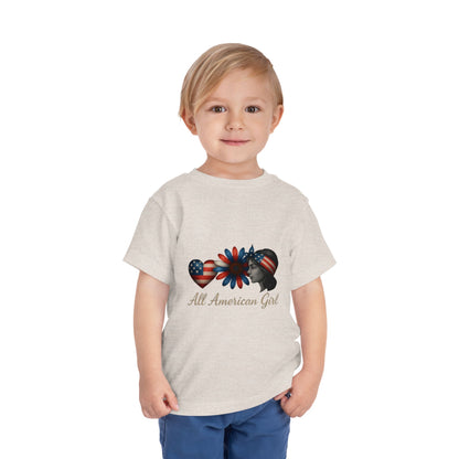 All American Girl Heart & Flower Tee