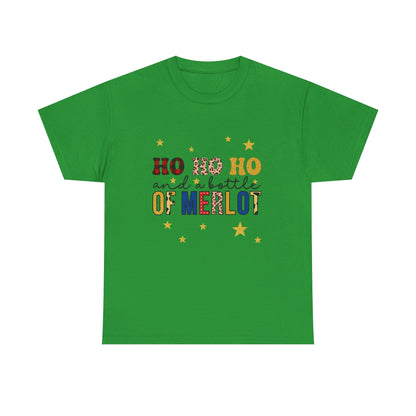 HO HO HO & Merlot Christmas Tee