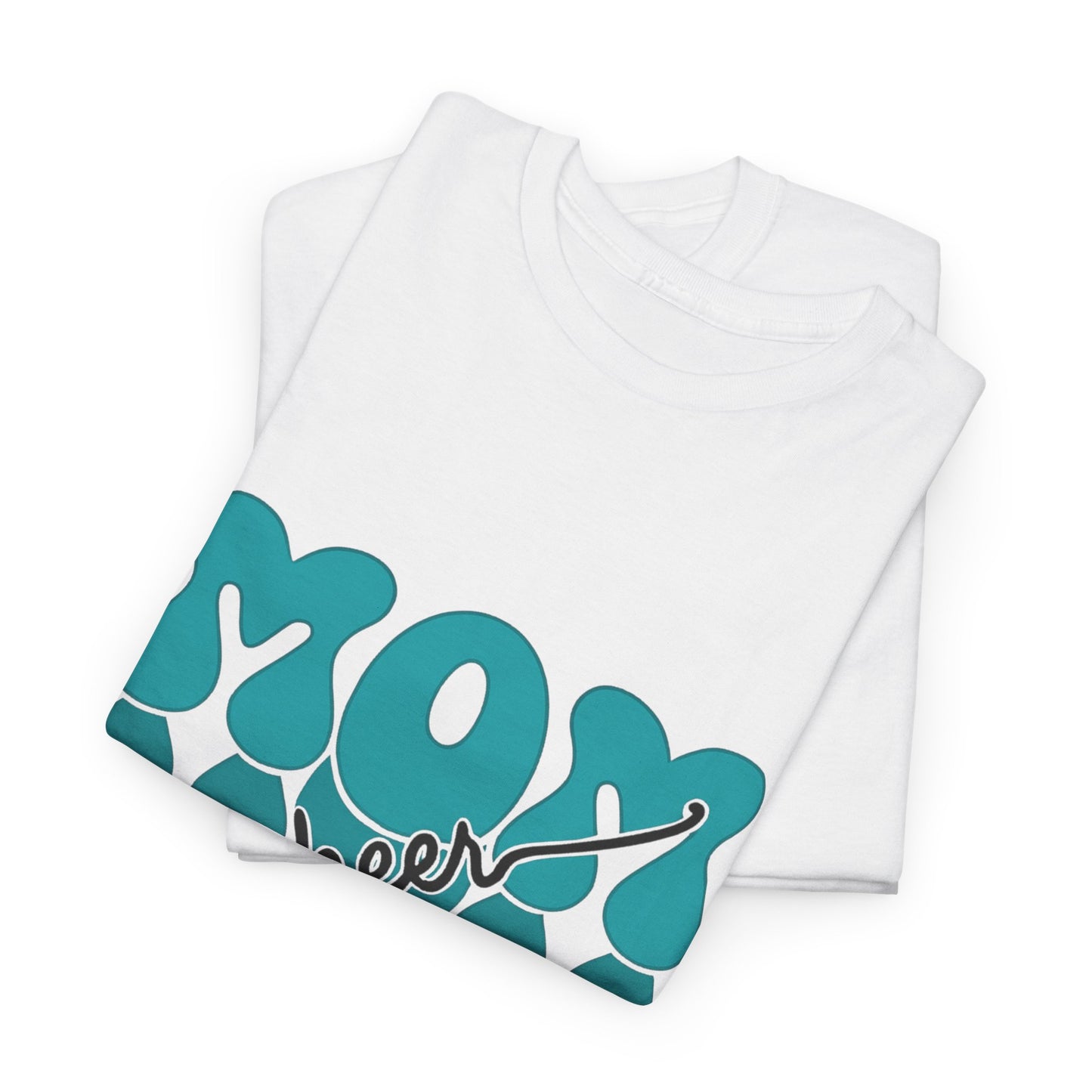MOM Cheer – Turquoise Spirit Tee
