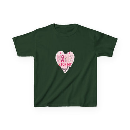 Pink Dinosaur Daughter Tee - Breast Cancer Awareness