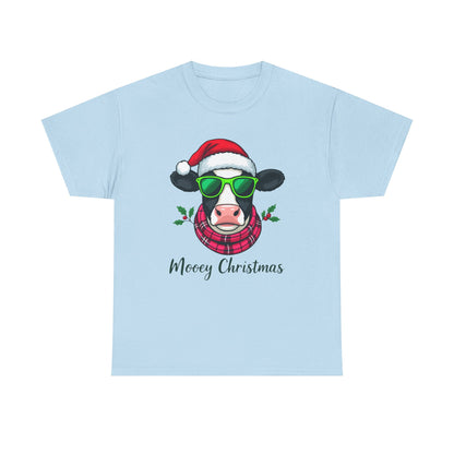 Moovey Christmas Cow Tee - Festive Holiday Cheer