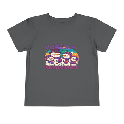Chillin' with Snowmies Toddler Christmas Tee
