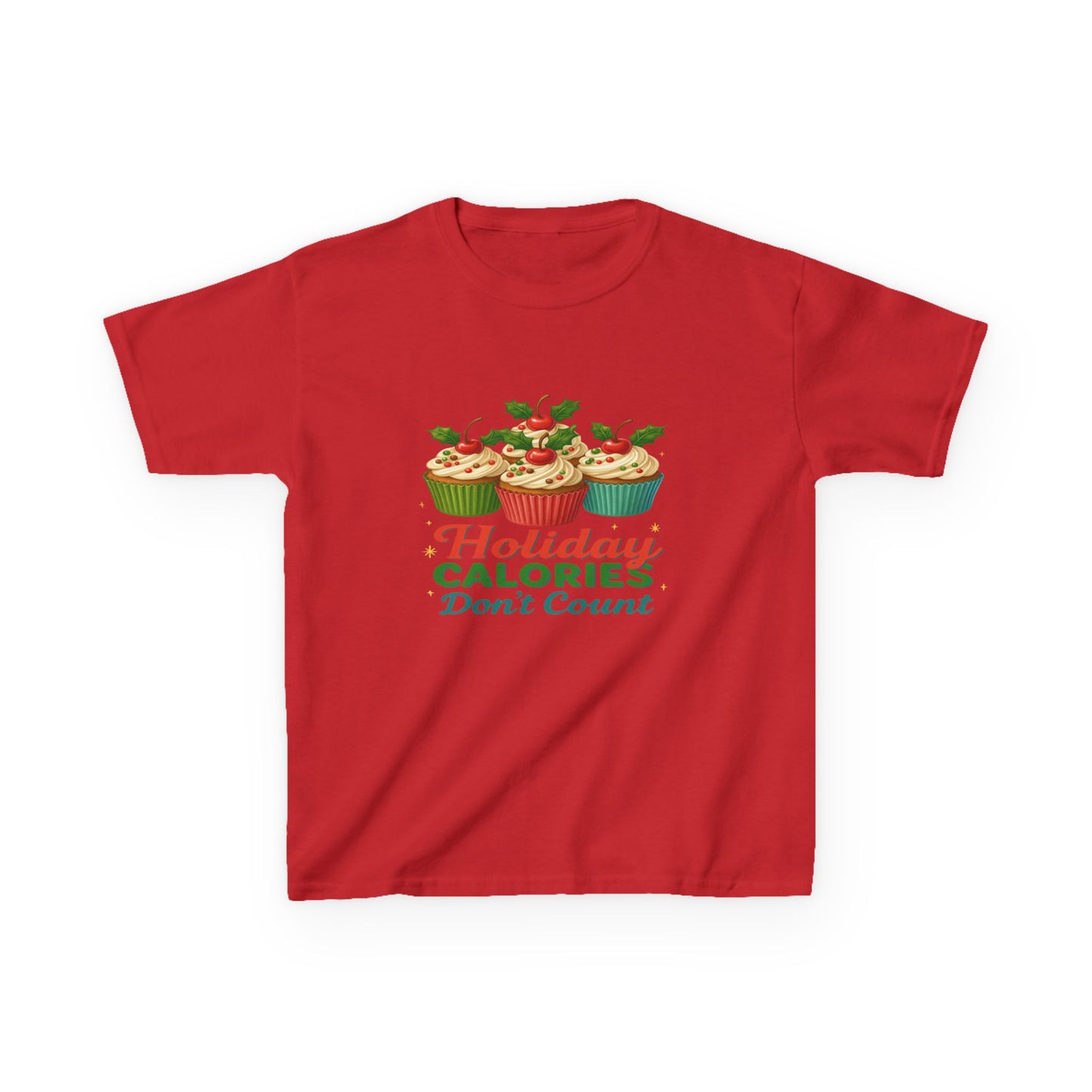 Holiday Calories Don't Count Dino Cupcake Tee