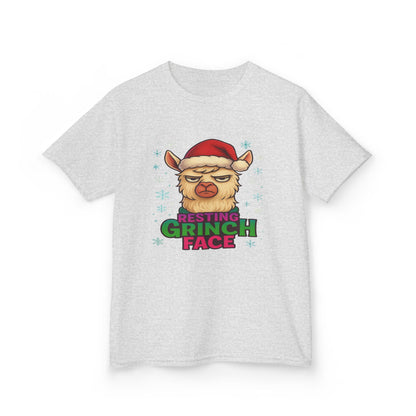 Grumpy Llama Christmas Tee - Resting Grinch Face