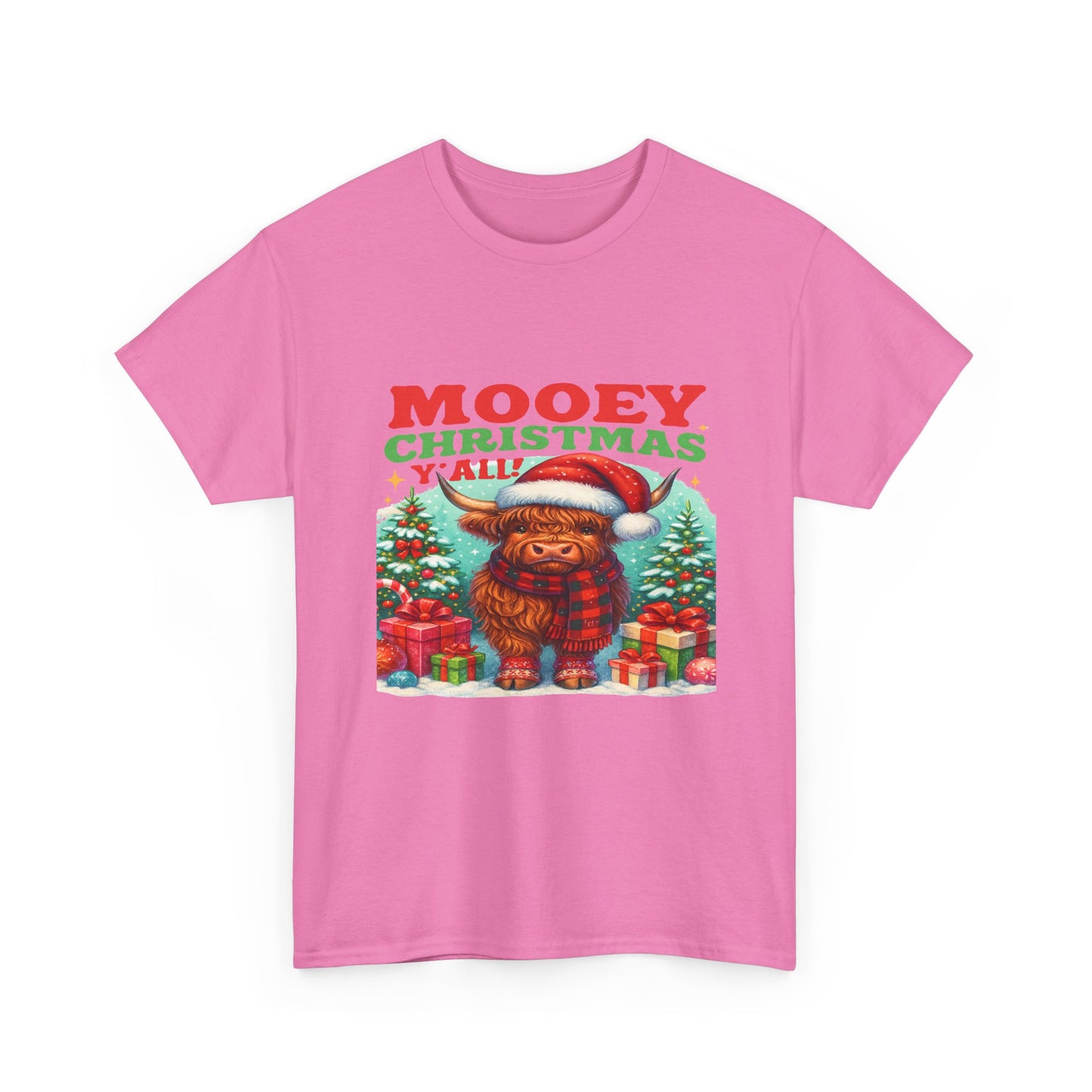Christmas Highland Cow Tee