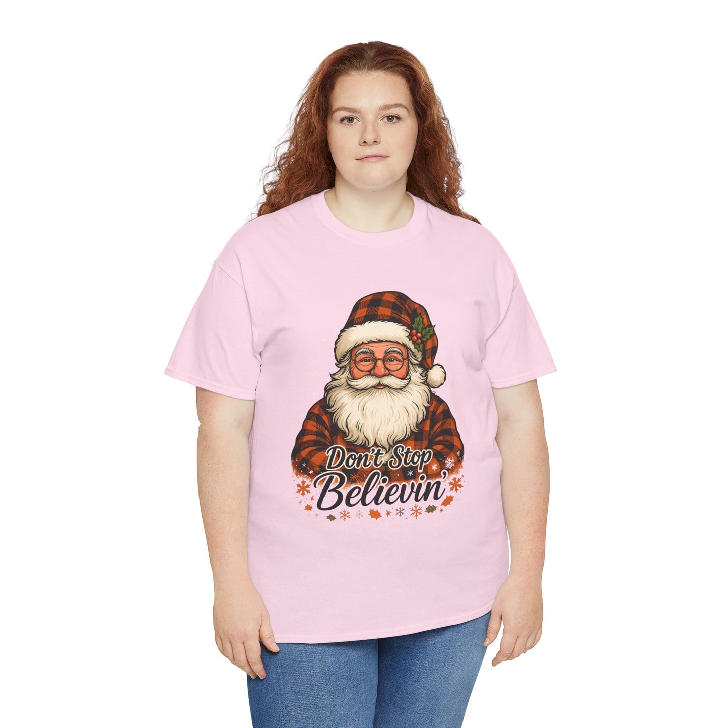 Santa Believes: Don't Stop Believin'  Tee