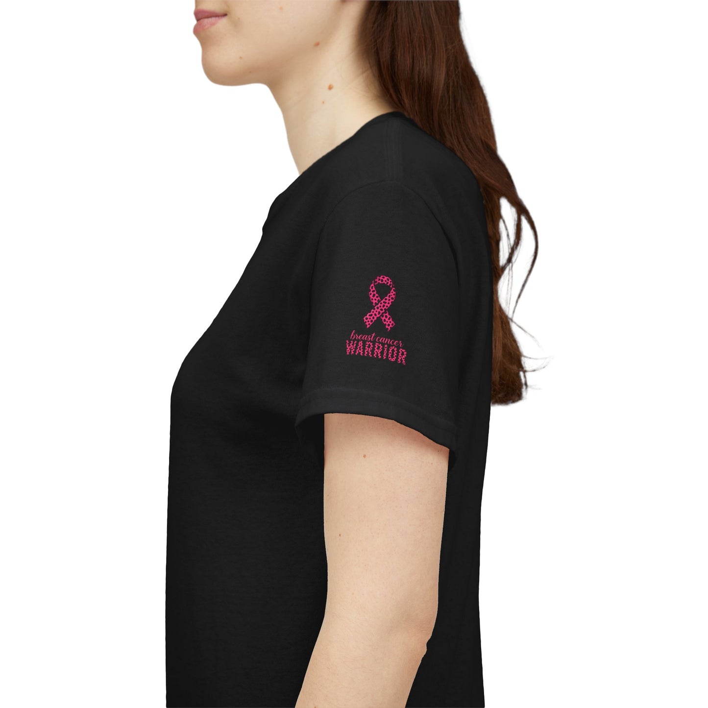 Breast Cancer Warrior Tee, Inspirational T-Shirt for Survivors, Supportive Gift for Cancer Awareness Events, Unisex Cotton Top, [...]