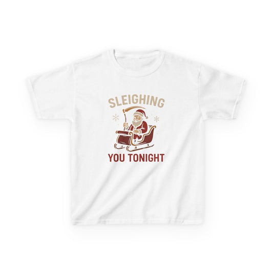 Sleighing You Tonight - Menacing Santa Kids Tee