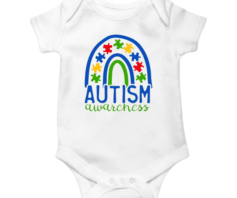 Autism Awareness Rainbow Onesie