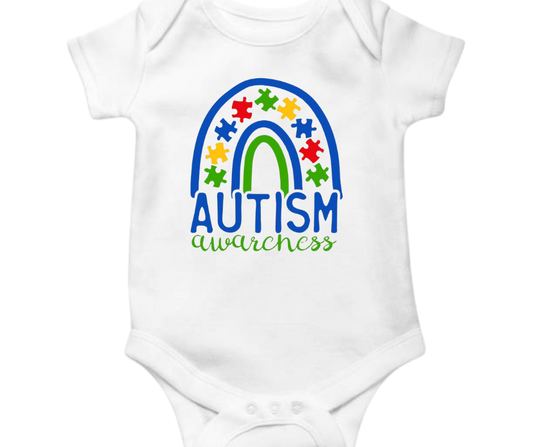 Autism Awareness Rainbow Onesie