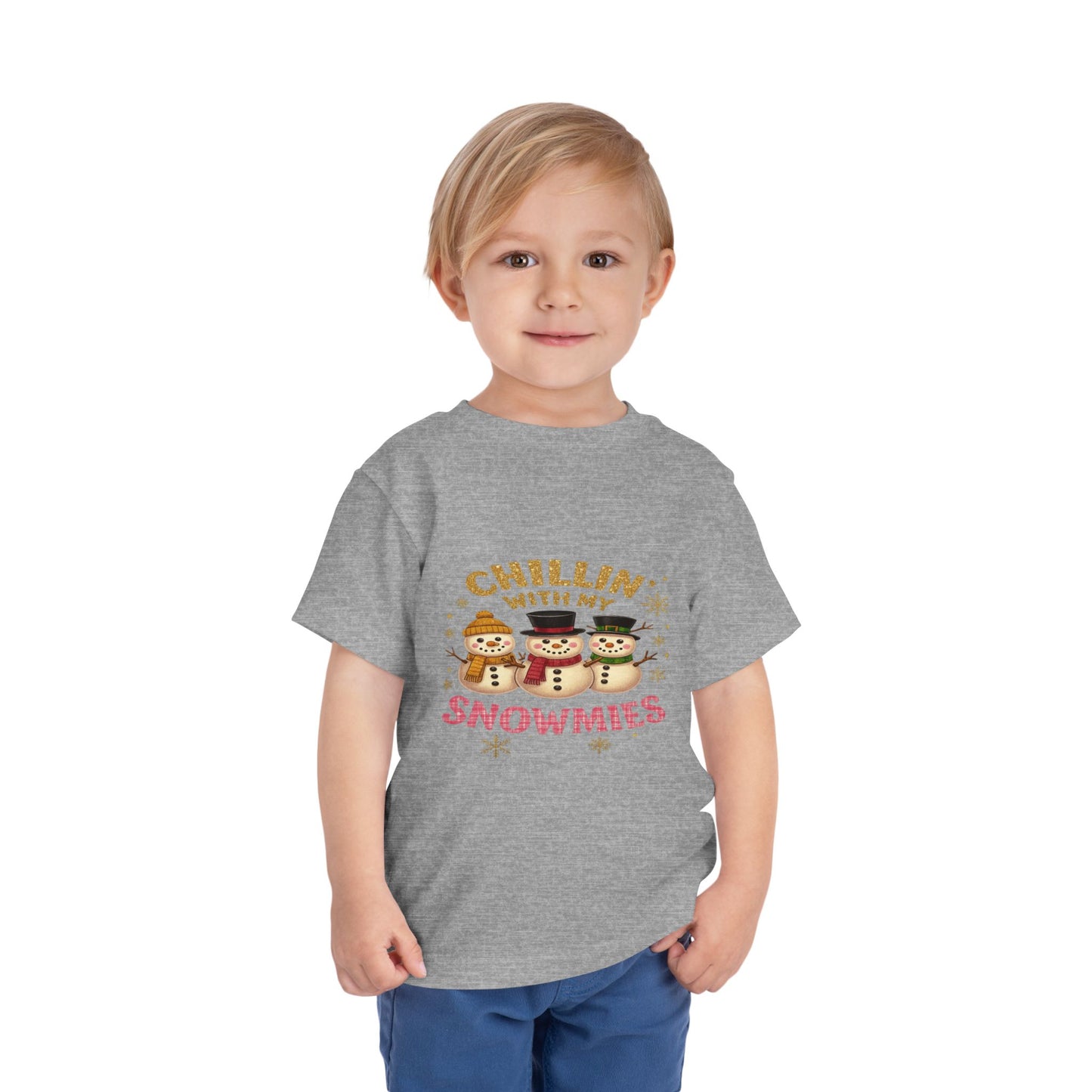 Chillin' with Snowmies Toddler Christmas Tee