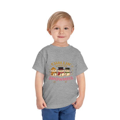 Chillin' with Snowmies Toddler Christmas Tee