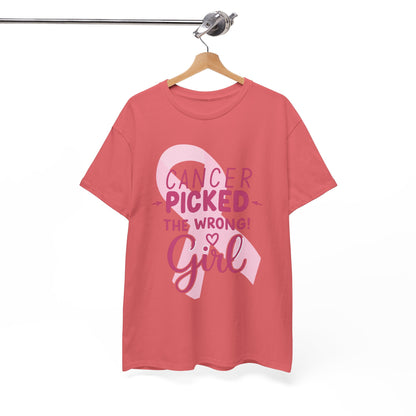 Cancer: The Wrong Picked Girl - Pink Ribbon Tee