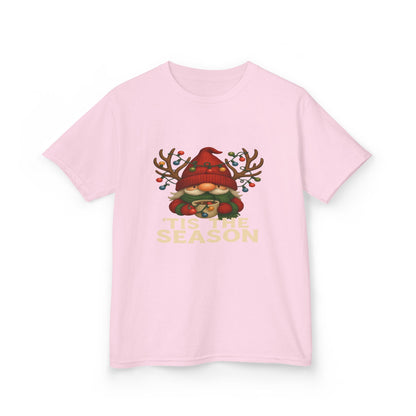 Gnome Dino 'Tis The Season Kids Christmas Tee