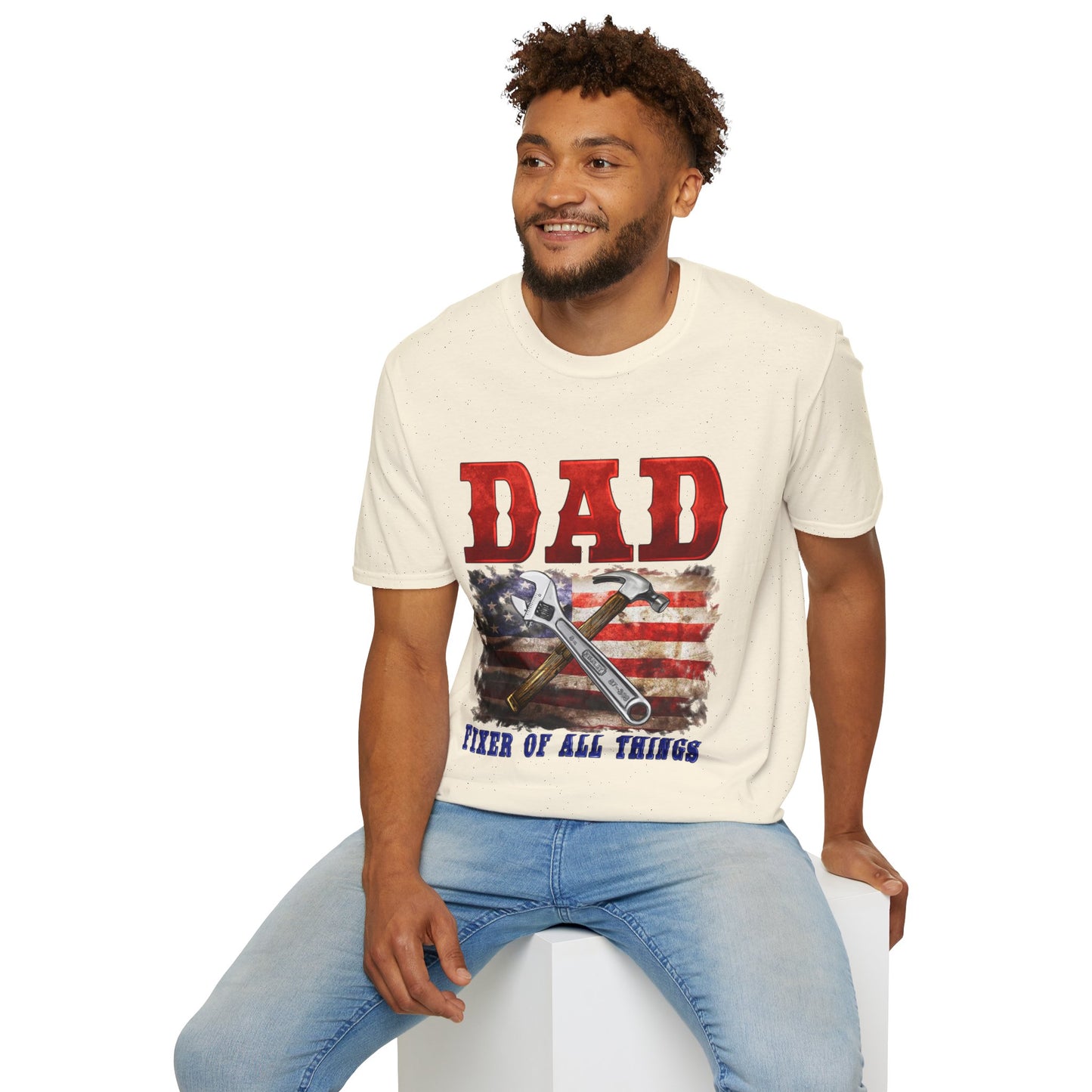 Camiseta de Papá Patriótico | Regalos para Todo | Día del Padre, Día de la Independencia, Regalo de Cumpleaños, Ropa Casual, Ropa para Papá