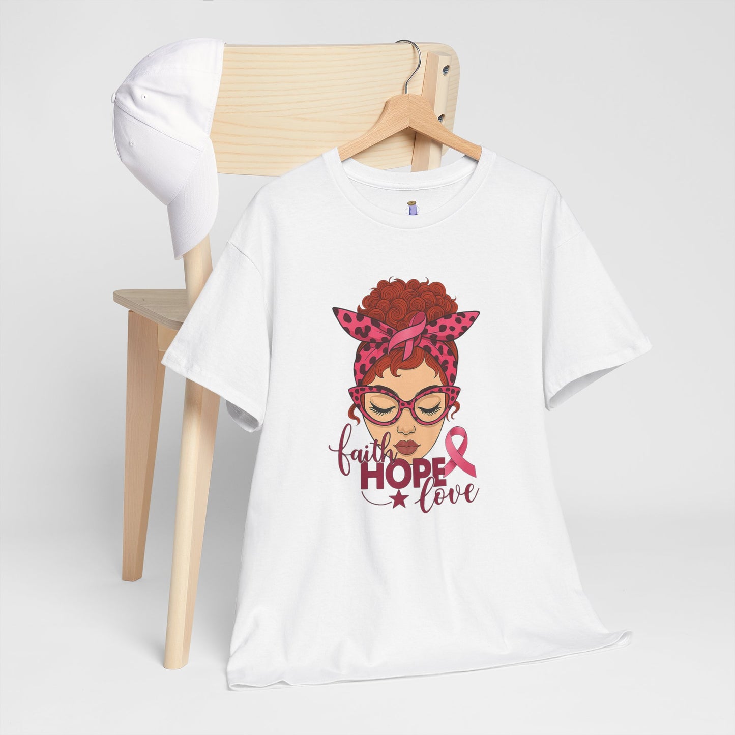 Empowering Cancer Awareness Tee, Hope Love Pink Ribbon Shirt, Inspirational Unisex Tee, Gifts for Breast Cancer Awareness, Supportive [...]