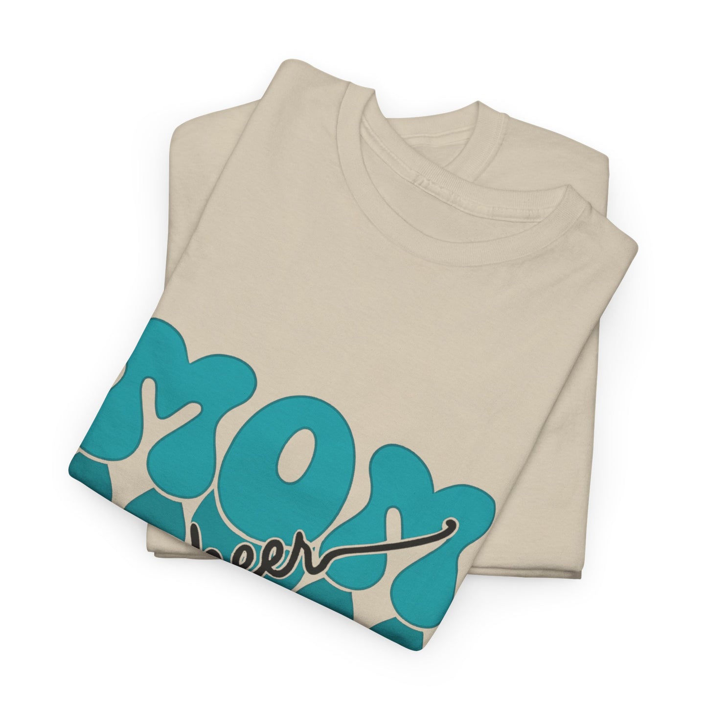 MOM Cheer – Turquoise Spirit Tee