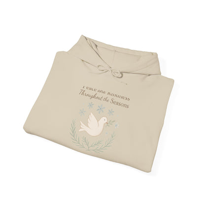 Holiday Peace Dove Hoodie — "I will not mention Thanksgiving Season" Cozy Pullover