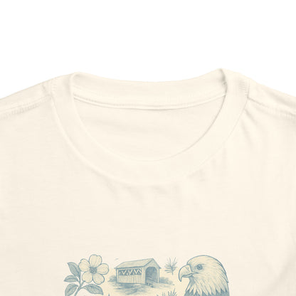 Toddler Tee - NC Landmarks Vintage First in Flight Design