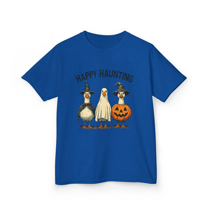 Happy Haunting Goose Halloween Kids Tee